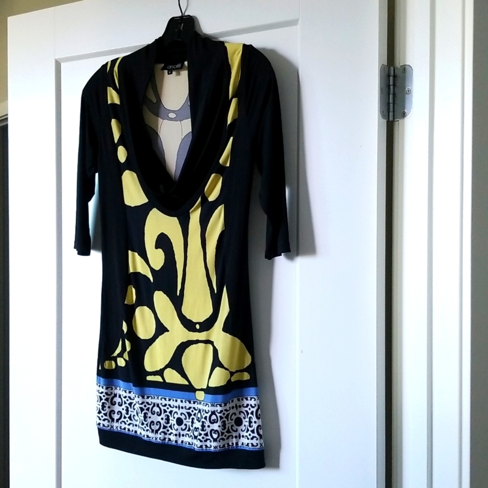 Analili Jersey Abstract Dress Size M